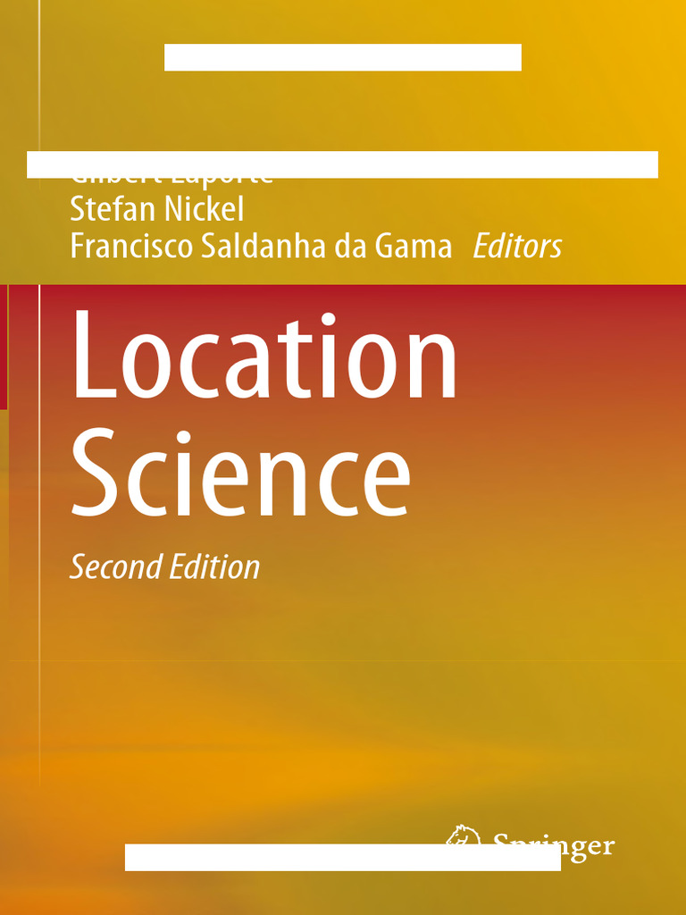 Location Science (2nd Edition) (Ed.) PDF | PDF | Linear Programming ...