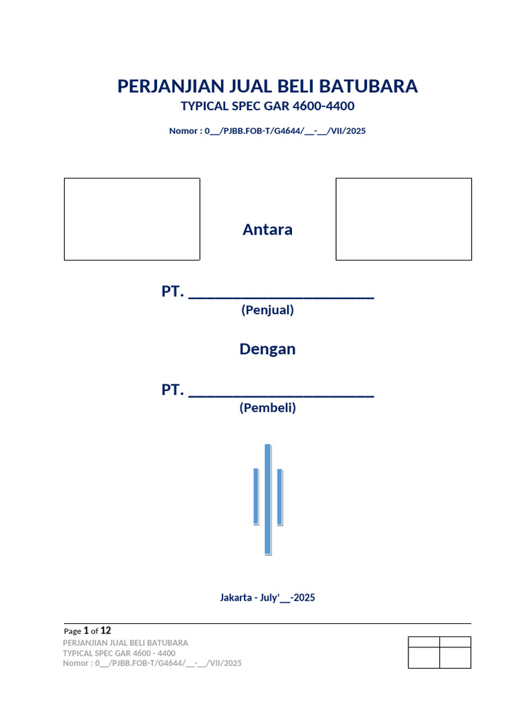 Draft PPJB Fob T Gar 4600-4400 - 2025 | PDF