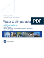 Water & Climate Adaptation: GE Water's Efforts