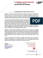 CGE A21-06-12 Comunicado de Prensa - Peticion al Gobernador - Terrenos Agricolas