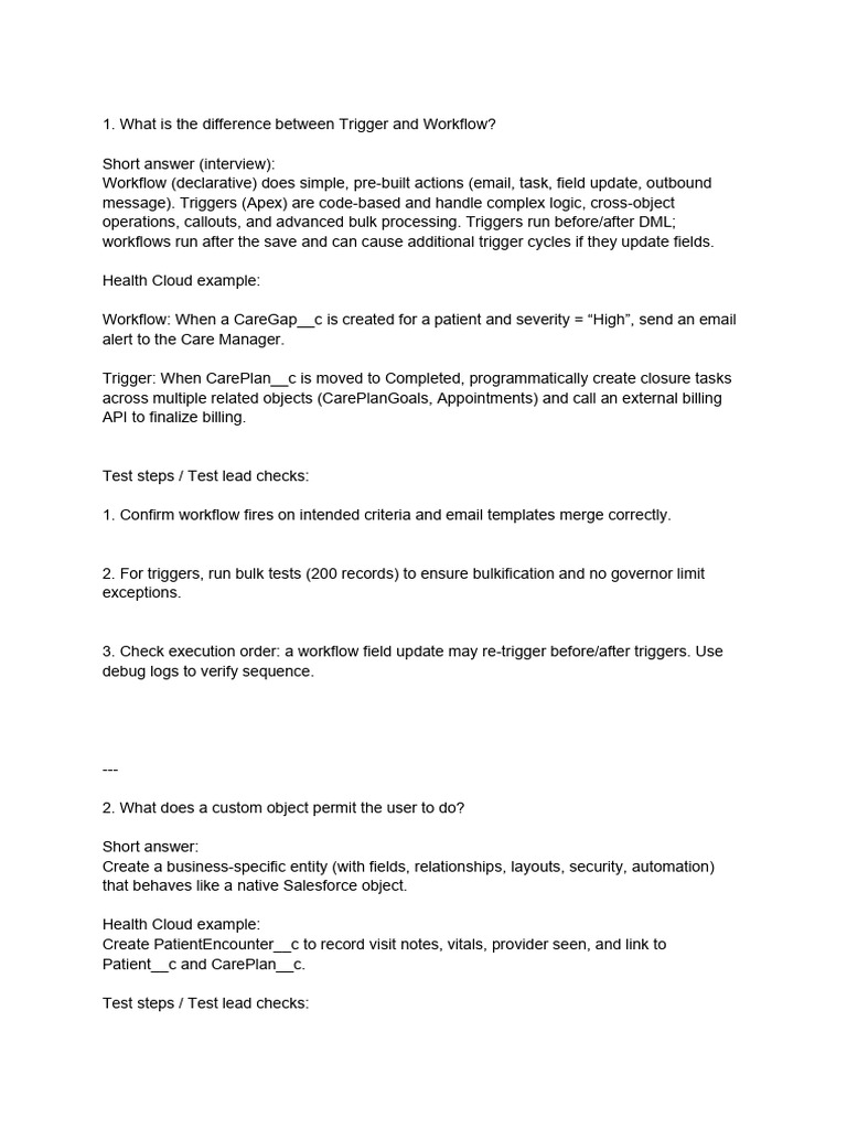 SFDC_q&A | PDF | Cloud Computing | Unit Testing