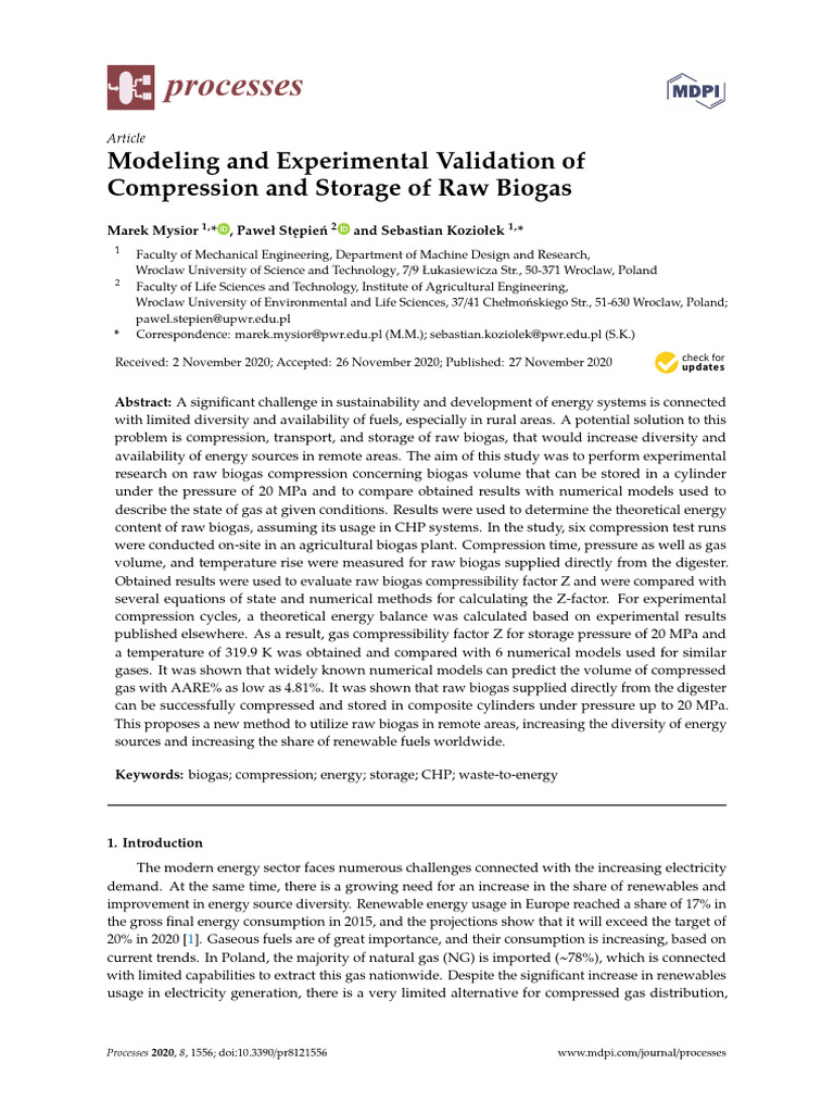 Experimental Validation | PDF | Biogas | Biofuel