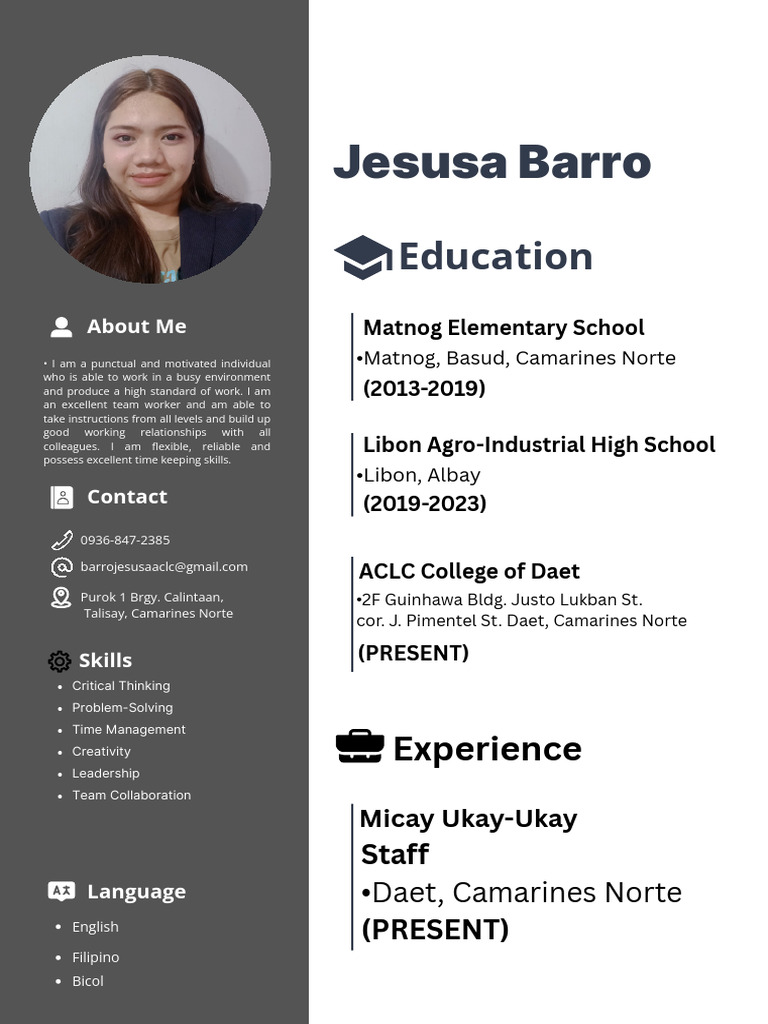 Modern Minimalist CV Resume 20251211 073638 0000 | PDF