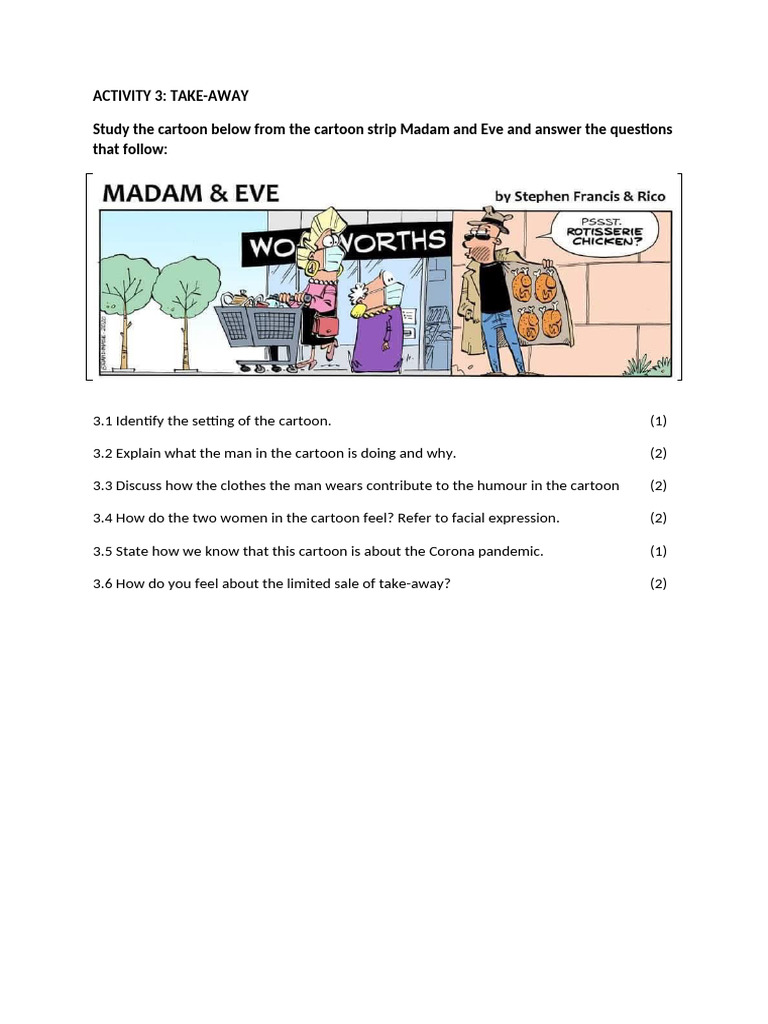 ACTIVITY 3 Cartoons | PDF