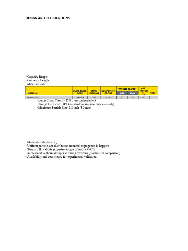 Design and Calculations | PDF | Stress (Mechanics) | Horsepower