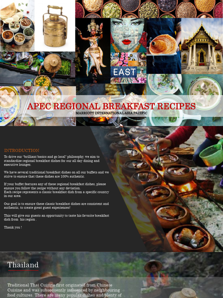 Apec Breakfast Rituals by Are A | PDF | Thai Cuisine | Foods