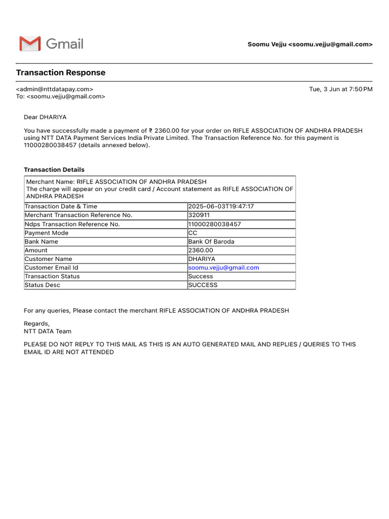 Transaction Response | PDF