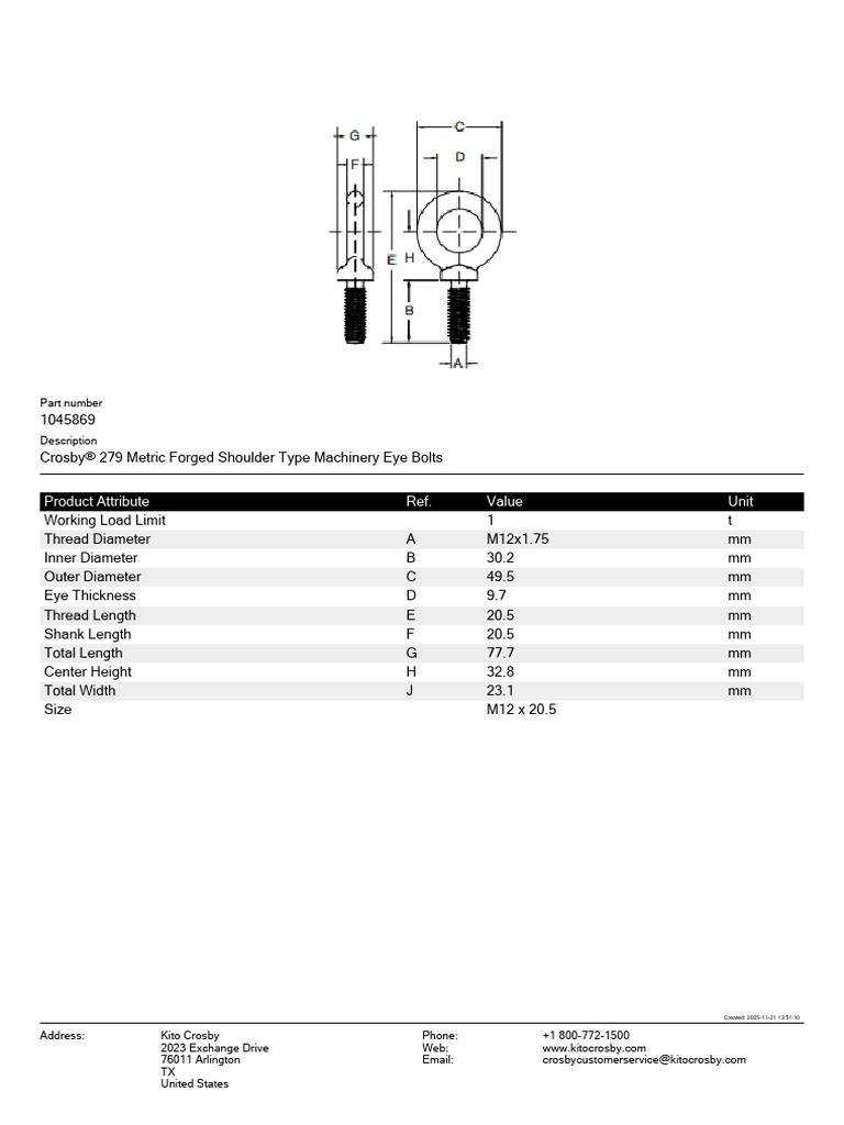 Product Attribute Ref. Value Unit: Part Number | PDF