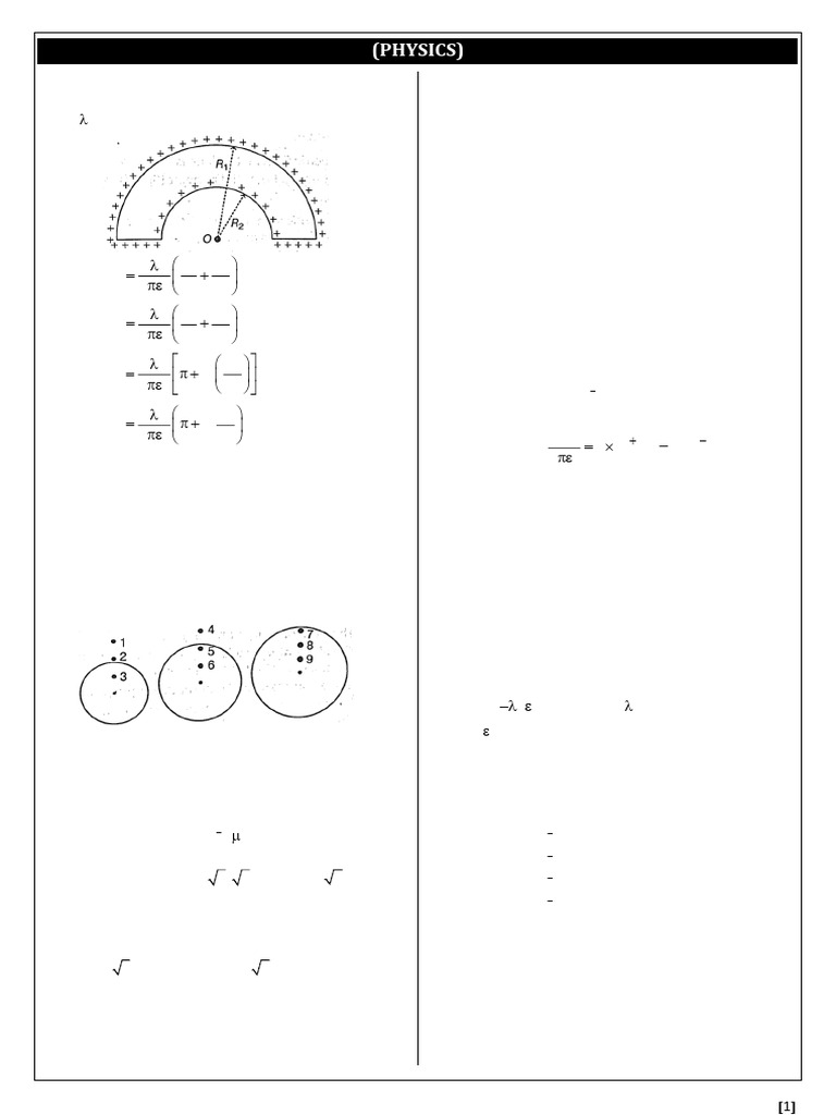 Practice Sheet Potential and Capacitance Physics Atul Sir Pradeep | PDF ...