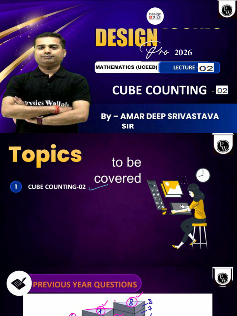 Mathematics (UCEED) 02 Class Notes Design Pro 2026 Batch | PDF