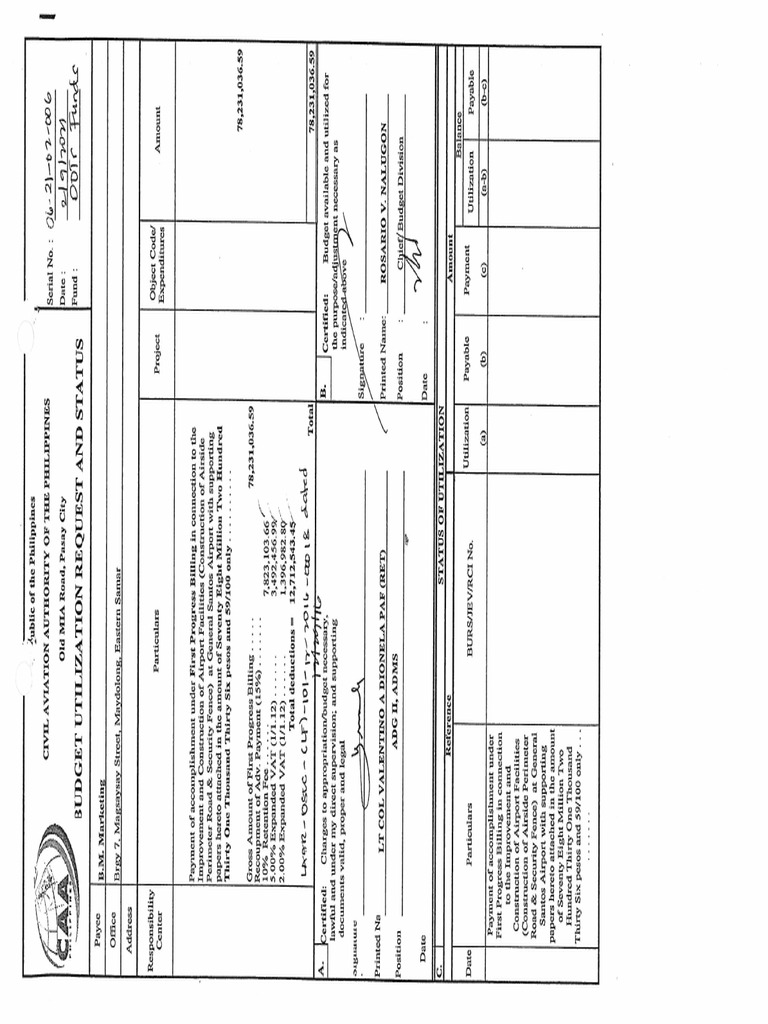 18 - DV & BUR of Previous Progress Billing | PDF