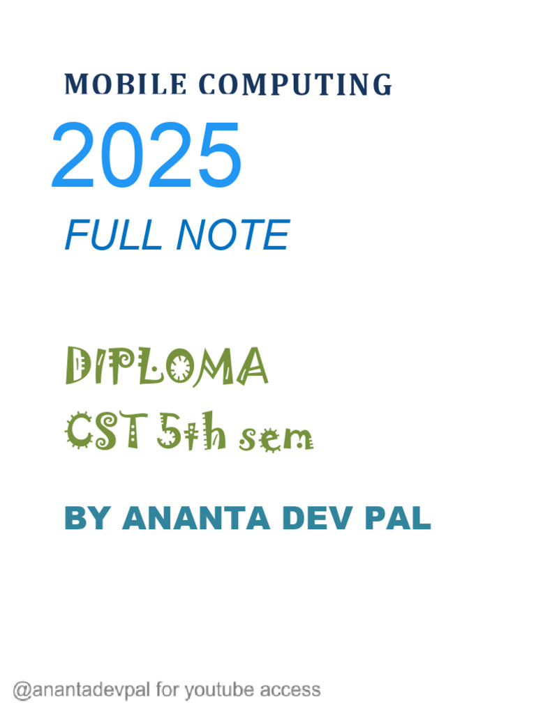 2025 Mobile Computing Adp Final | PDF | Wireless Ad Hoc Network ...