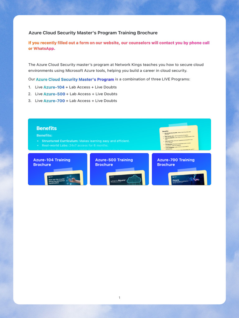 Azure_Cloud_Security_Master_s | PDF | Microsoft Azure | Computer Network