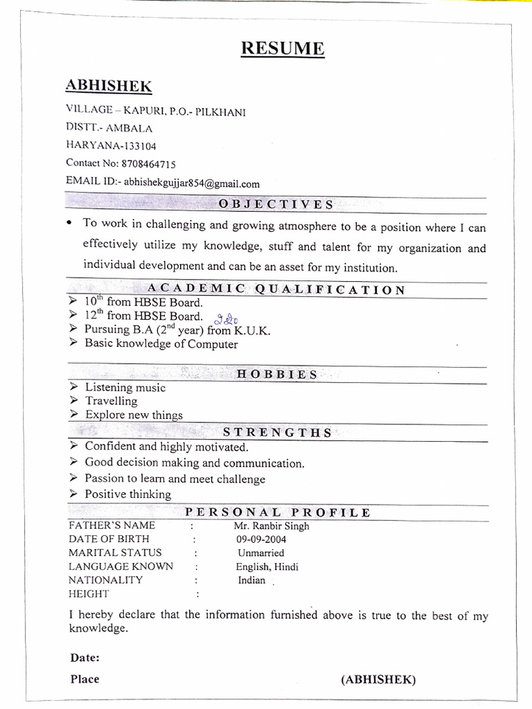 Abhishek Resume | PDF
