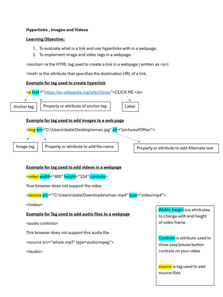 Notes - HTML | PDF