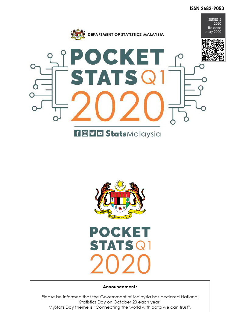 DOSM Pocket Stats Q1 2020 Copy | PDF | Government Budget Balance ...