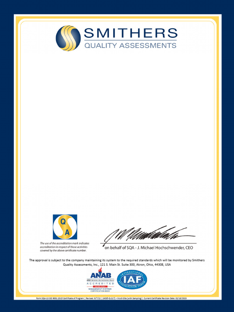 Atlas Steel ISO 9001 2015 Certificate | PDF