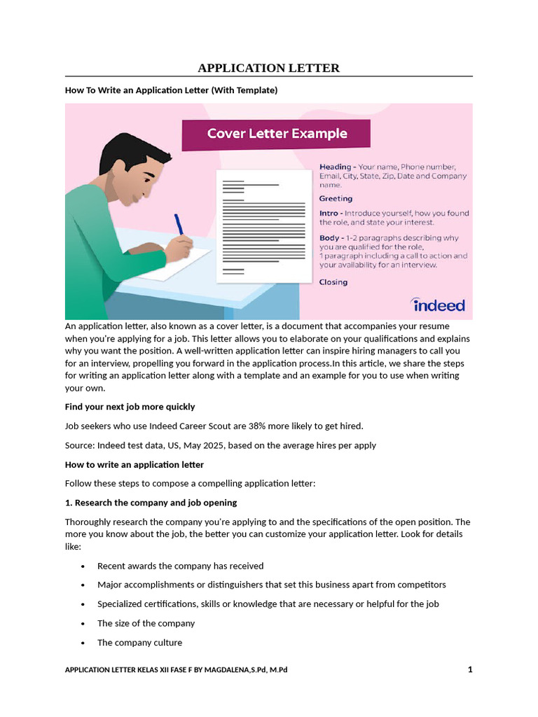 Application Letter Kelas Xii Fase F 2026 Ok | PDF | Résumé