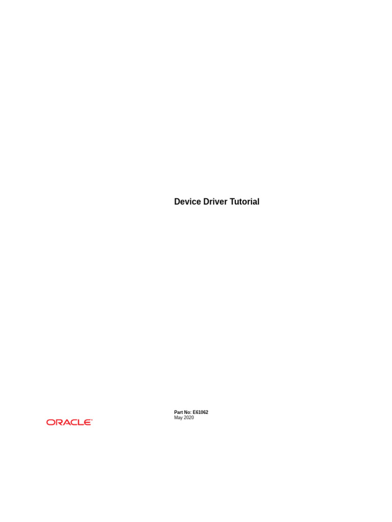 Device Driver | PDF | Kernel (Operating System) | Device Driver