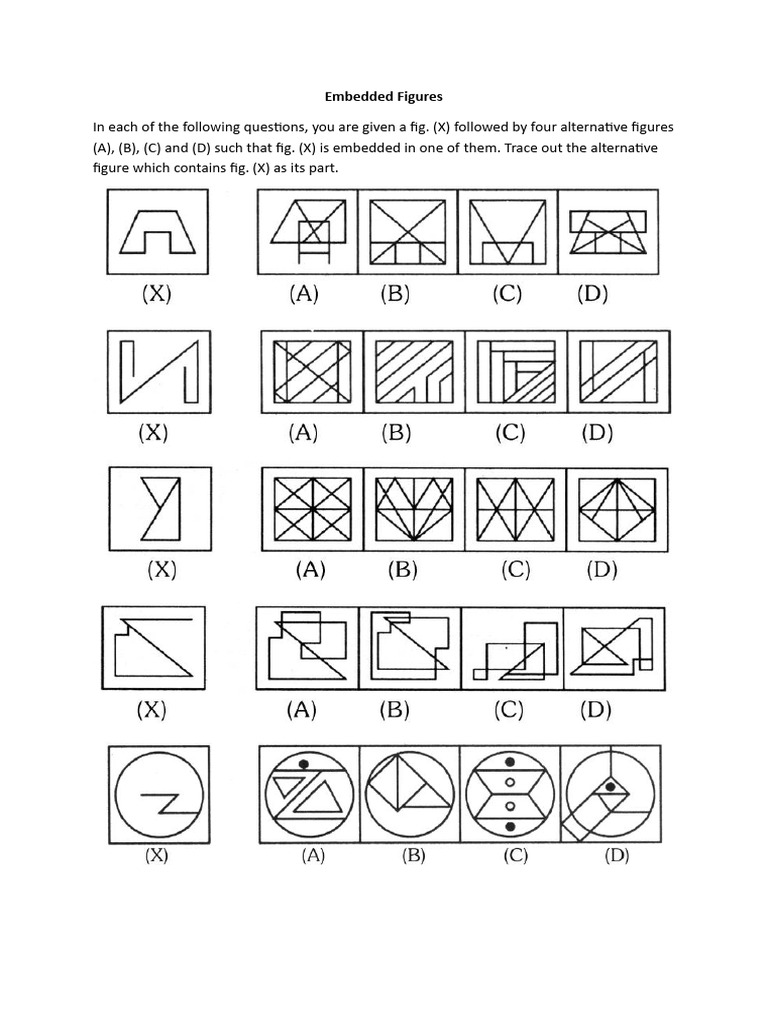 Embedded Figures | PDF