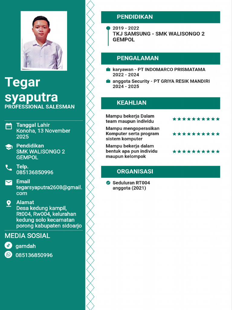 cv baru ku lagi (1) | PDF