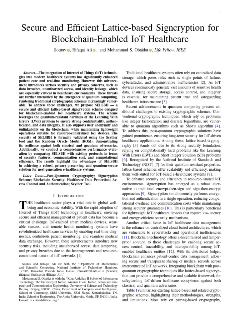 Secure and Efficient Lattice-based Signcryption for Blockchain-Enabled ...