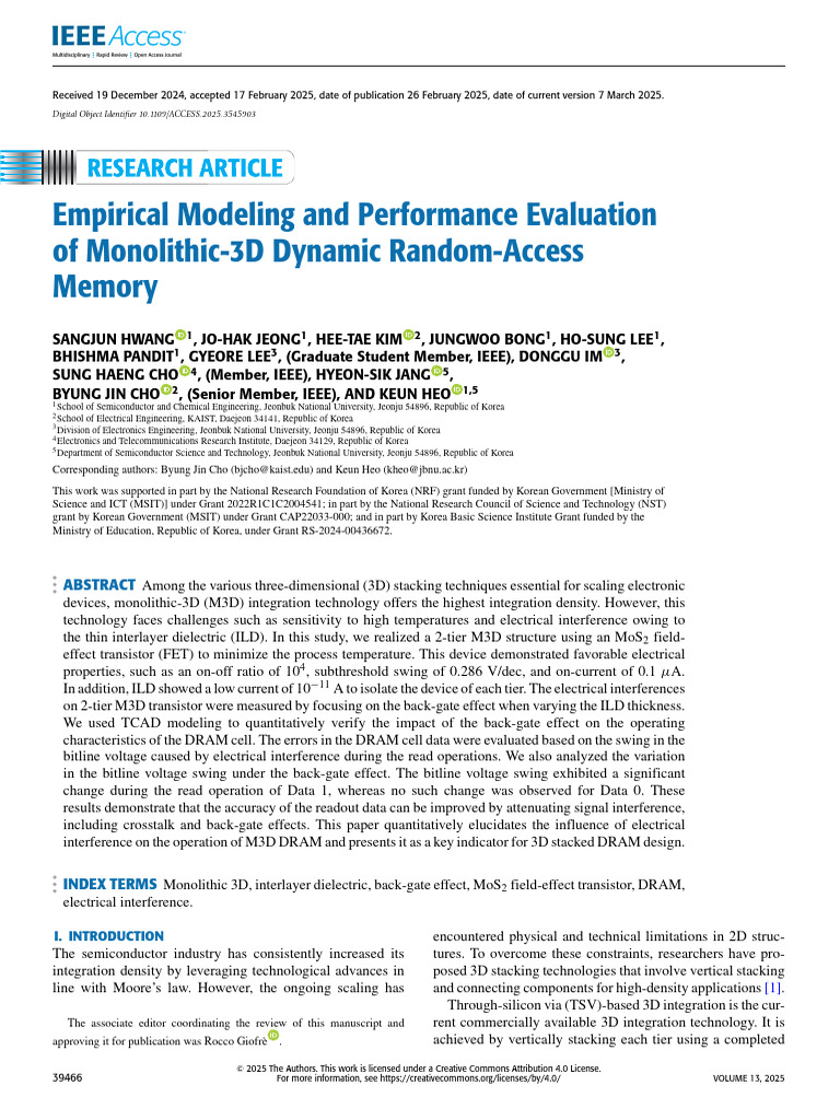 Empirical Modeling and Performance Evaluation of Monolithic-3D Dynamic ...