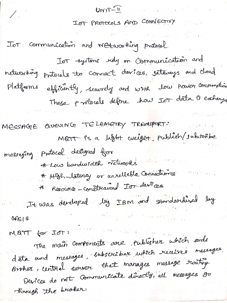 IOT unit -2 | PDF