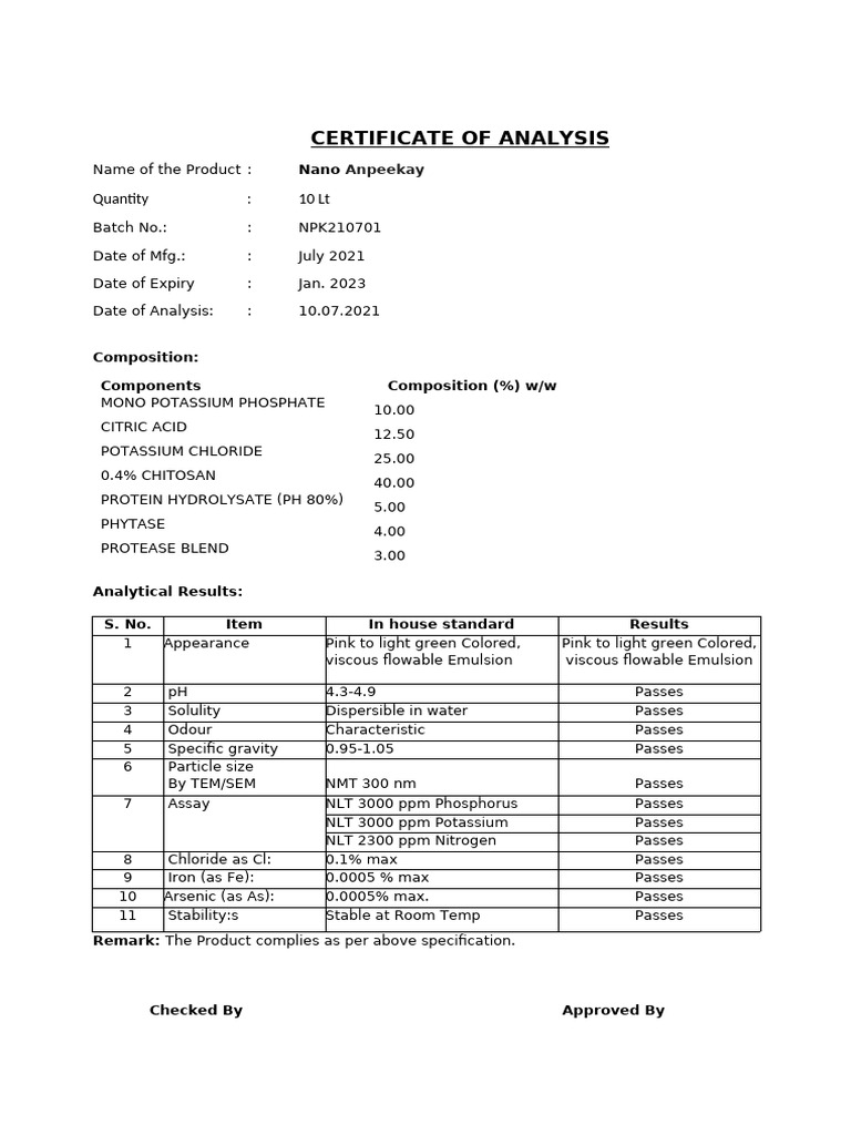 Final Coa | PDF | Magnesium | Mercury (Element)
