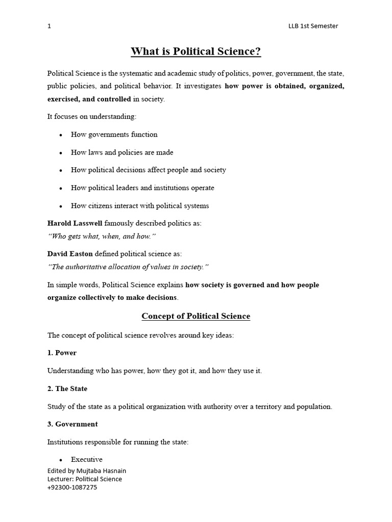 What Is Political Science 2025 - 251103 - 211847 | PDF | Political ...
