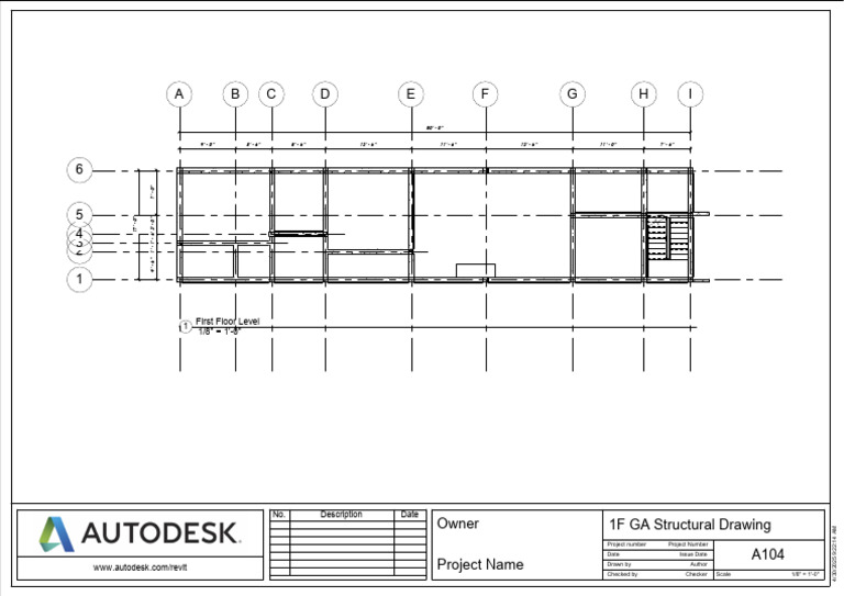 1F GA Structural Drawing | PDF