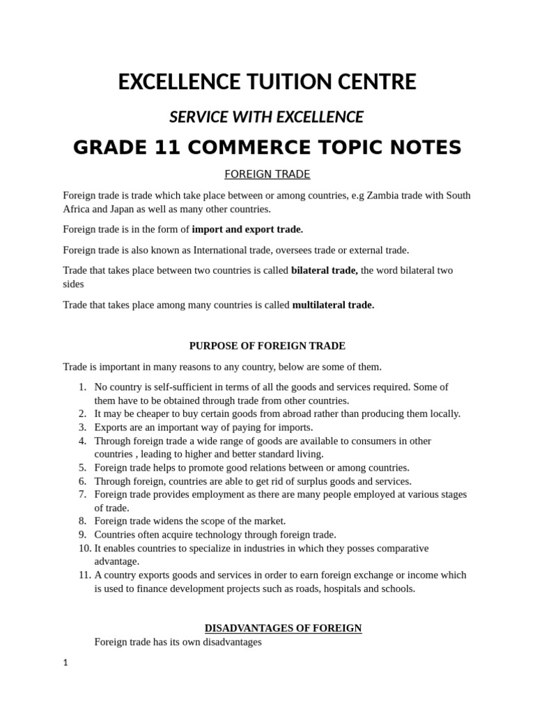 Mrcj's Commerce Notes | PDF | Letter Of Credit | Bill Of Lading