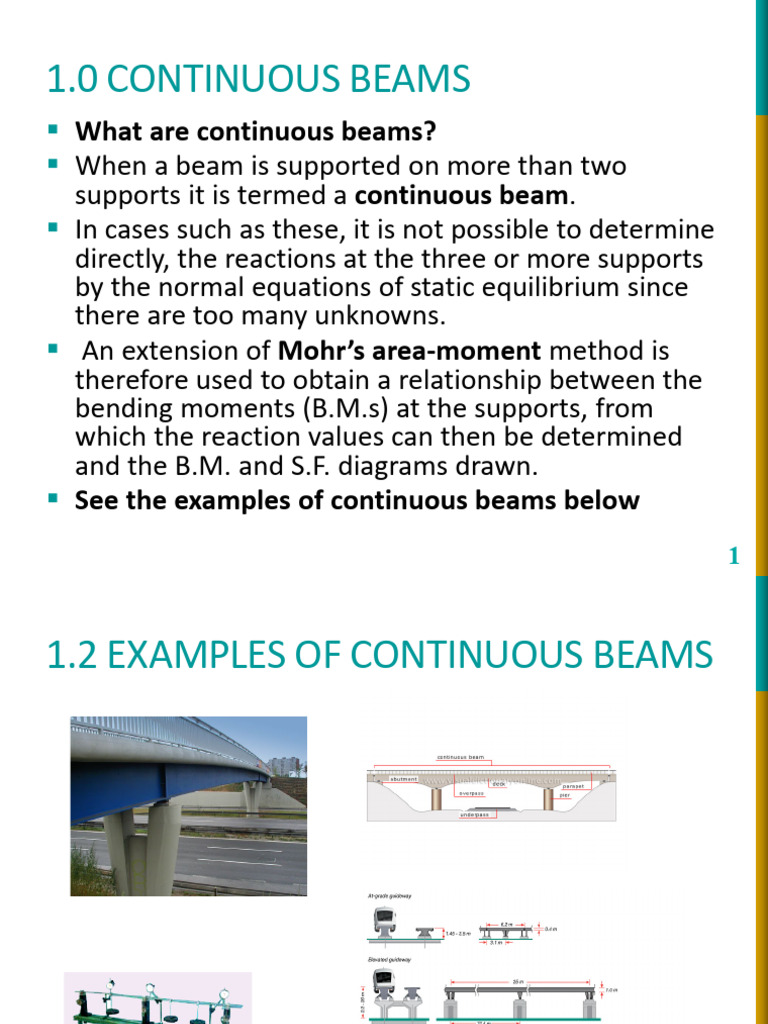 STL471S - STL470S - Continuous Beam Lecture | PDF | Beam (Structure ...