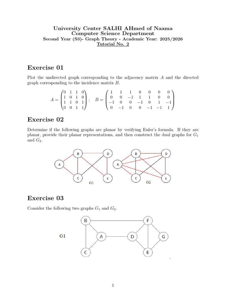 Tutorial No 2 2025 | PDF