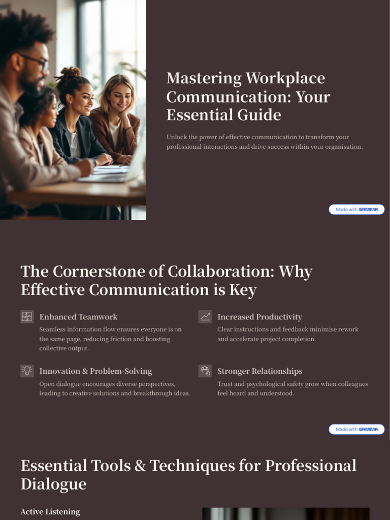 Communication for Work Purposes | PDF | Communication | Behavioural ...