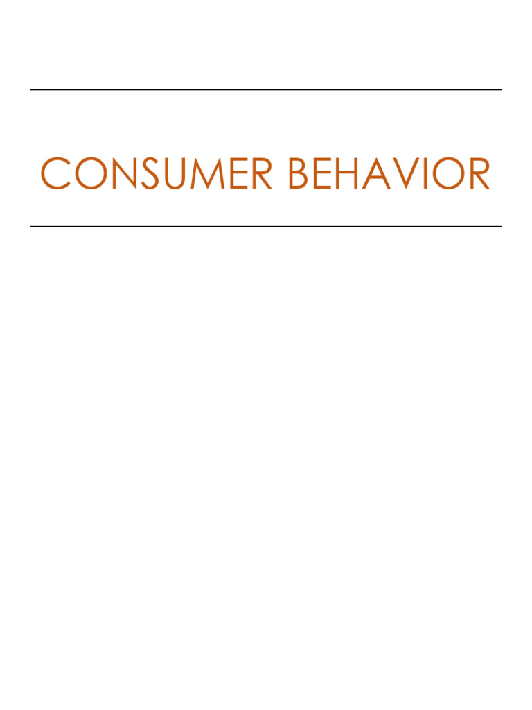 Unit 2 extra reading material Consumer Behaviour | PDF | Utility ...