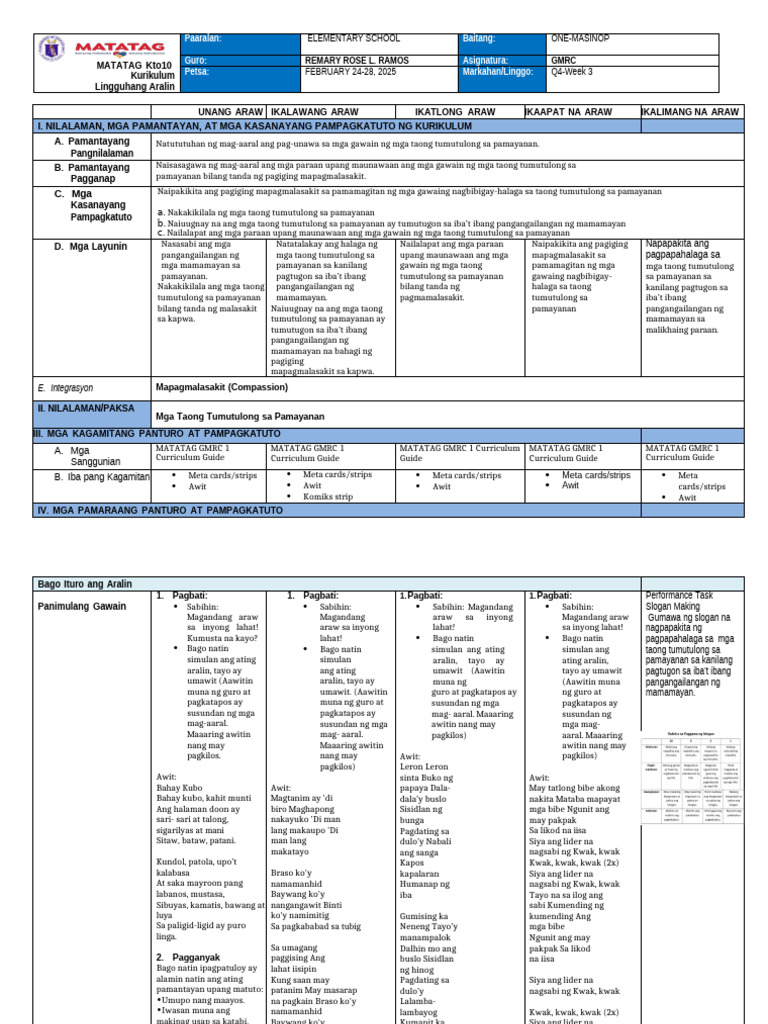 Week 3-Q4 - GMRC | PDF