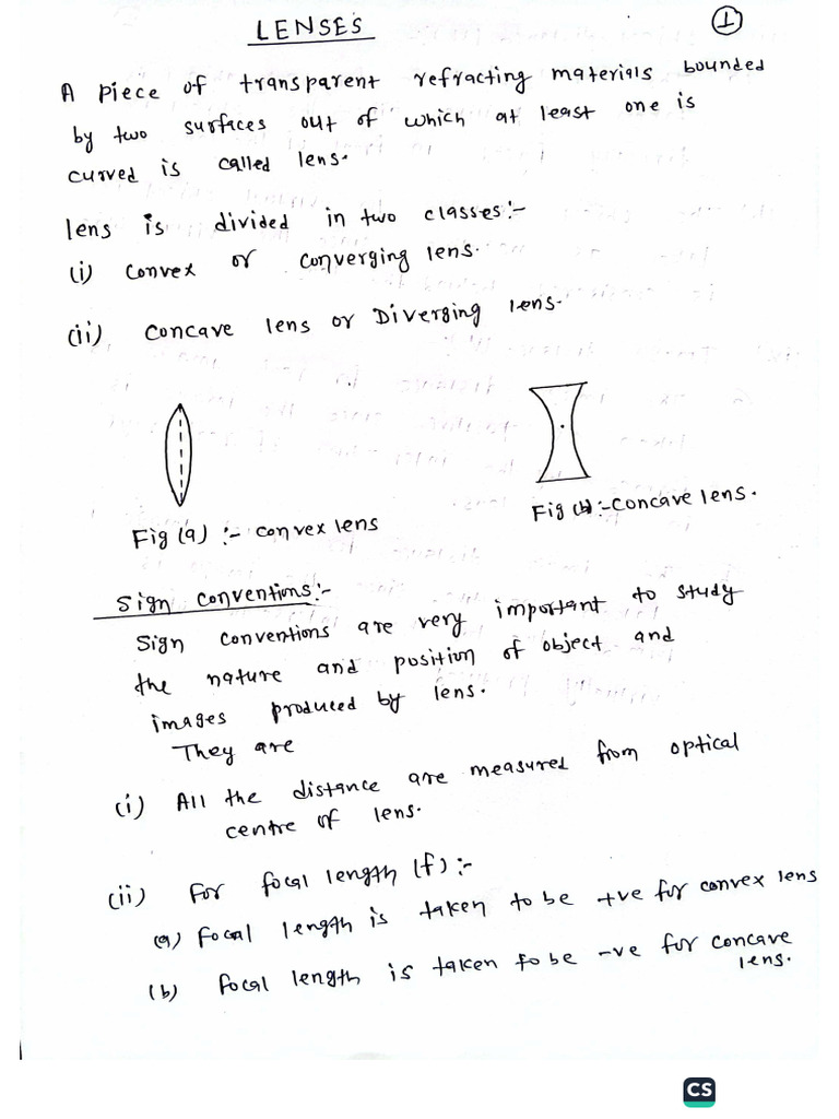 Optics 11 LENSES | PDF