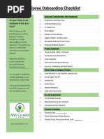 Employee Transfer Checklist Template | PDF