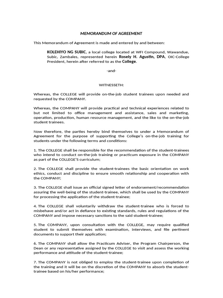 Memorandum of Agreement-Denr | PDF | Common Law | Justice