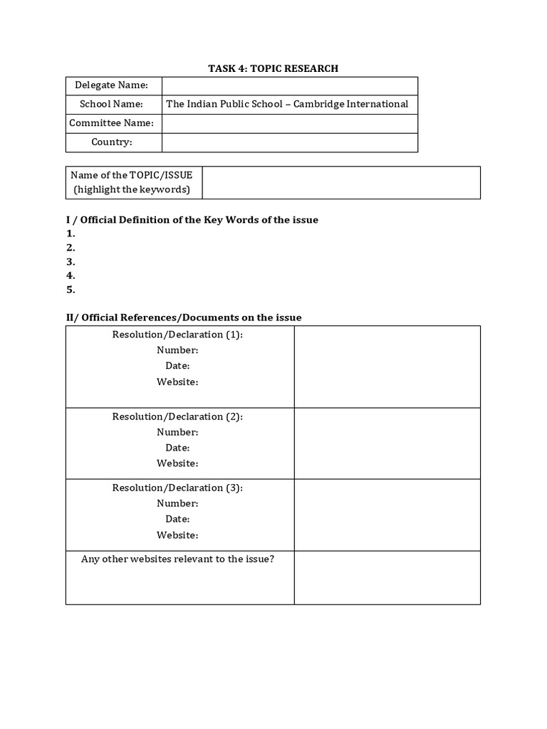 Task 4 Topic Research 1 | PDF