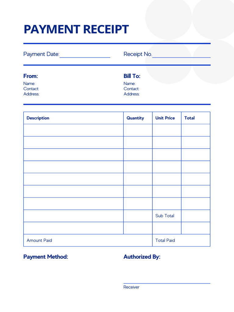 Payment Receipt | PDF