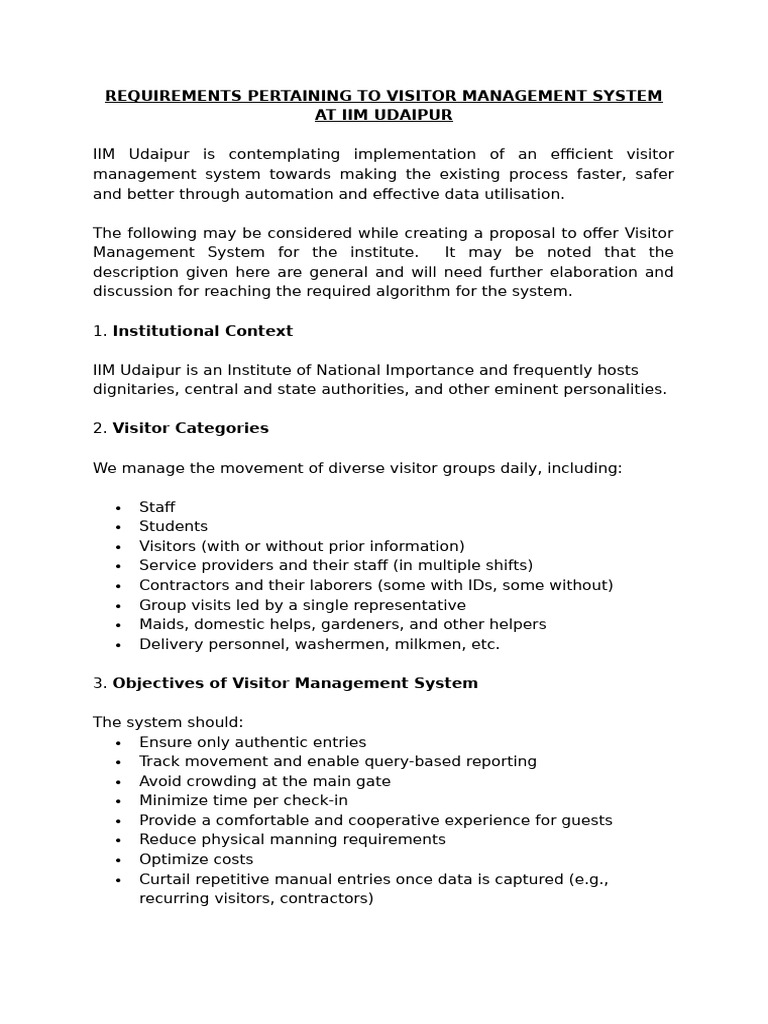 VMS Criteria | PDF