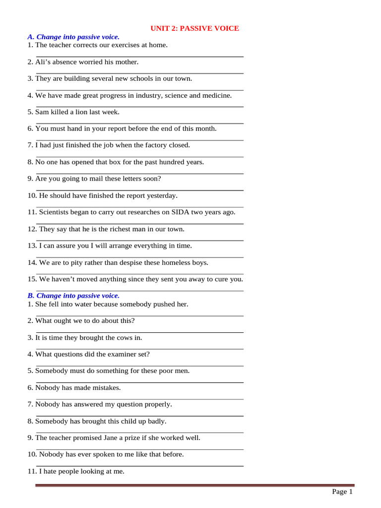 Passive Voice_Basic Pratice | PDF