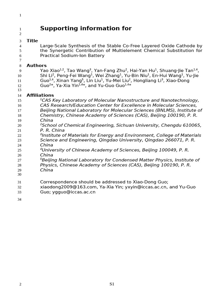Supporting Information For: Title | PDF