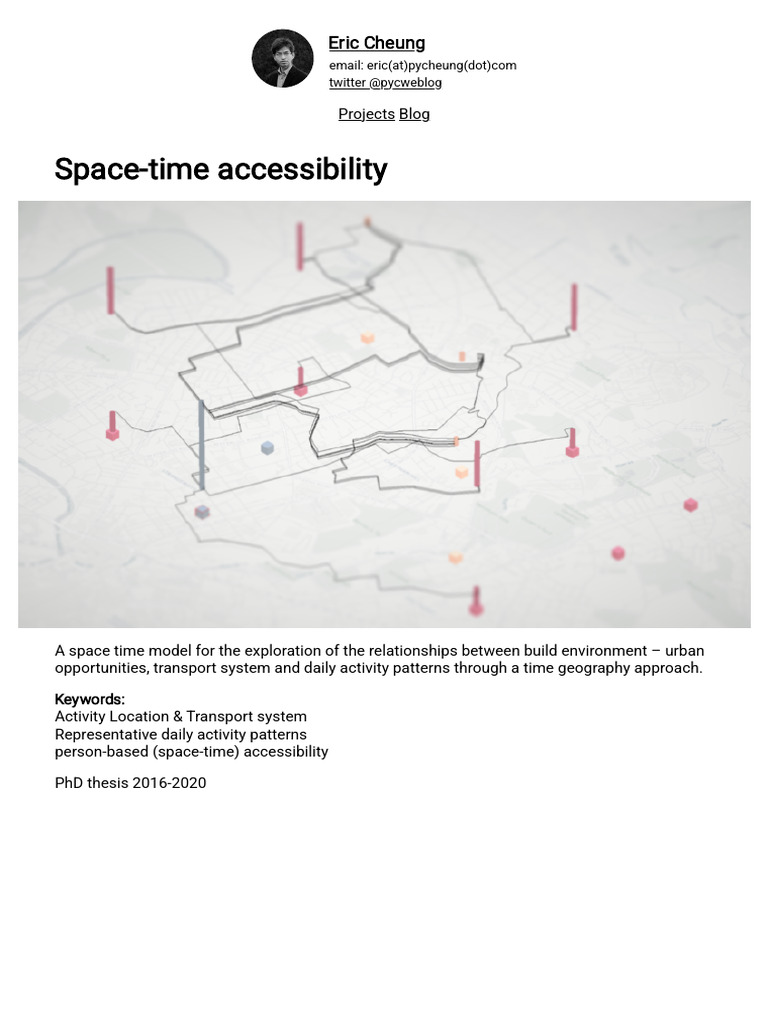 Space-time Accessibility _pycheung.com | PDF