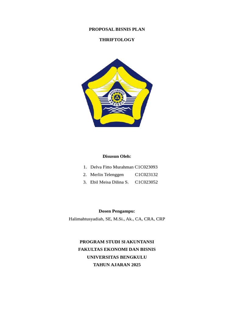 Proposal Bisnis Plan | PDF