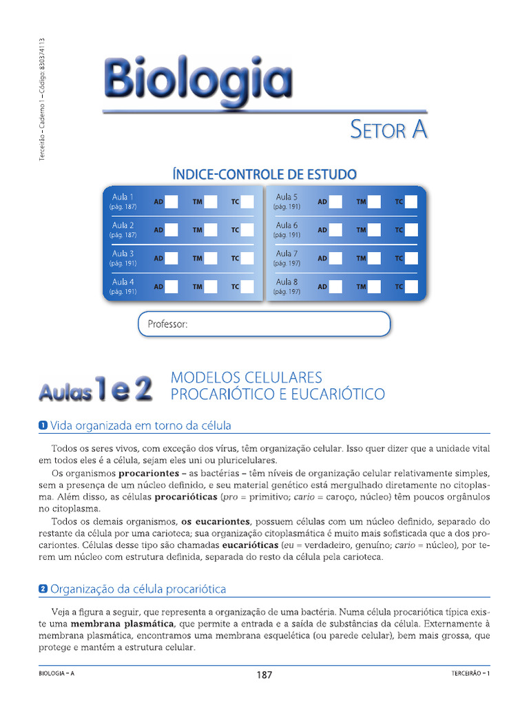 Biologia Separata 1A | PDF