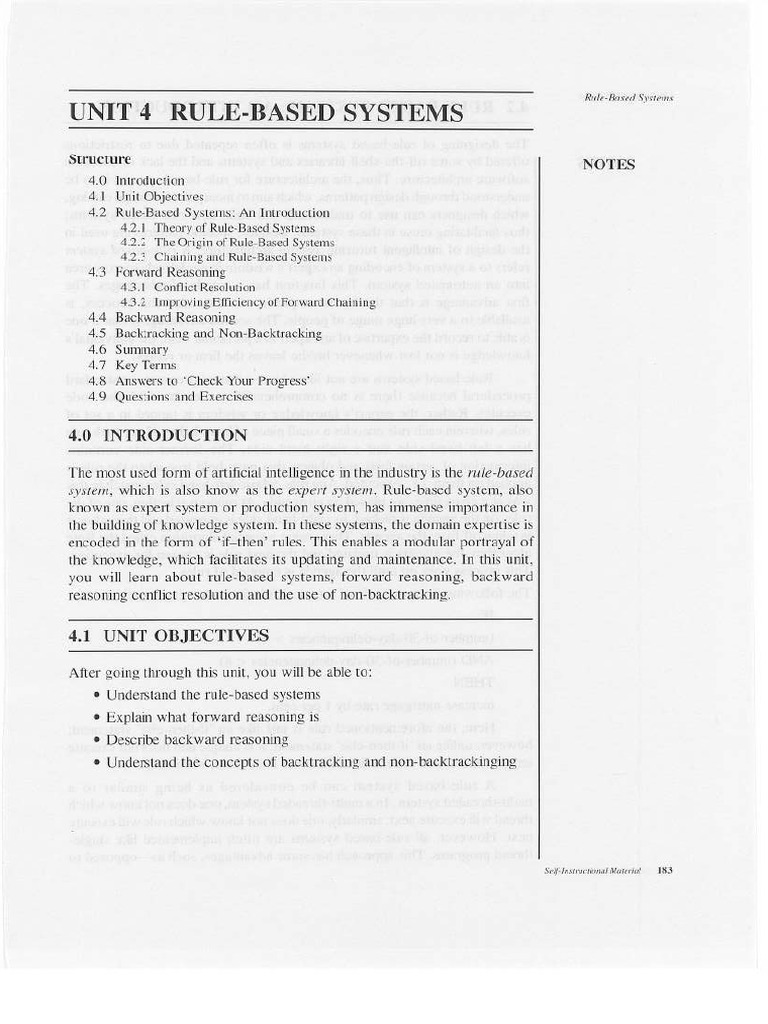 Chapter IV - Rule Based Systems | PDF