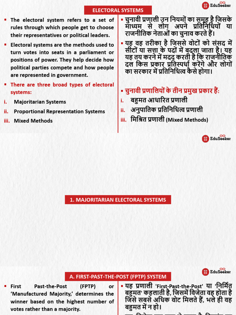 Electoral Systems | PDF